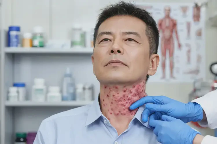 男人脖子偶尔长湿疹可以治好吗(图4)