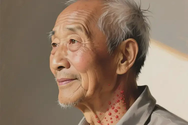 老年人脖子上偶尔起湿疹能彻底自愈吗(图1)