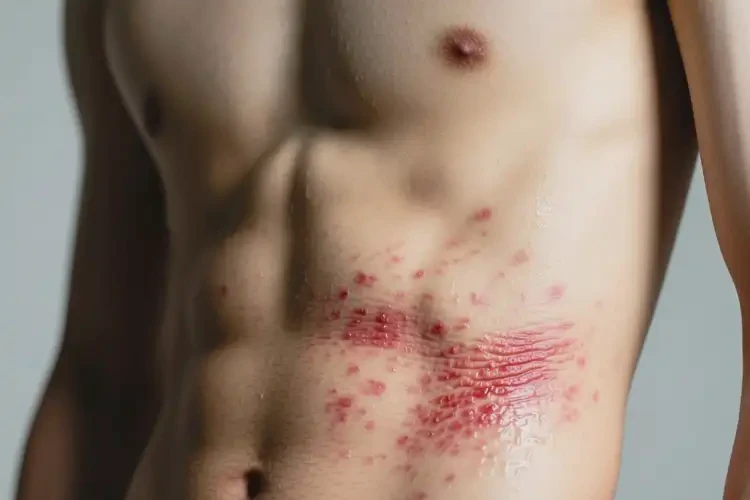 男生肚子出湿疹不管它会自己自愈吗(图3)