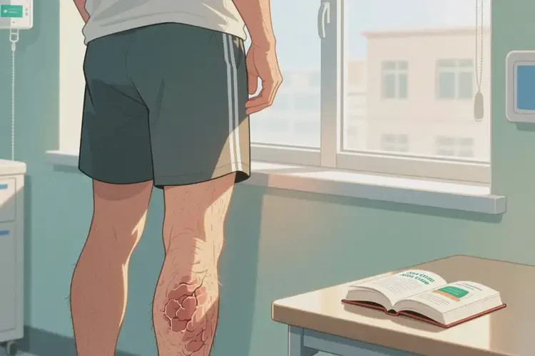 男人小腿上长湿疹可以治好吗(图1)