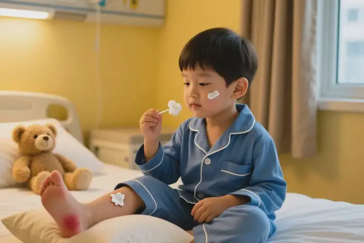 小学生脚上偶尔长湿疹可以治好吗(图2)