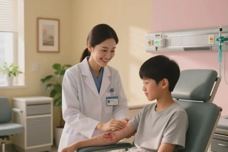 青少年手臂偶尔长湿疹可以治好吗(图1)