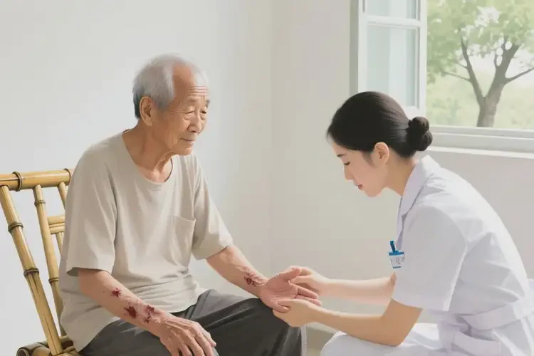 老年人手上容易长湿疹可以治好吗(图1)