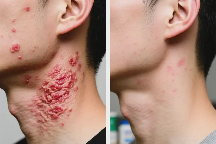 男人脖子上有湿疹可以治好吗(图1)