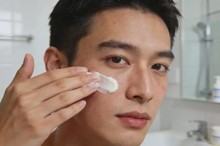 男人面部偶尔长湿疹可以治好吗(图1)