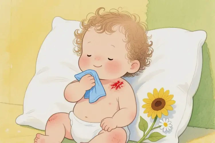 宝宝脖子长湿疹能治好吗(图2)