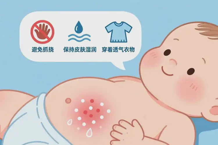 宝宝肚子上经常起湿疹能治好吗(图1)