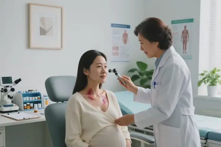 哺乳期妈妈脖子上偶尔起湿疹可以治好吗(图4)