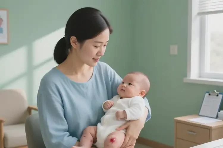 宝宝肚子偶尔起湿疹能治好吗(图2)