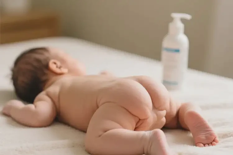 婴儿屁股出湿疹能治好吗(图1)