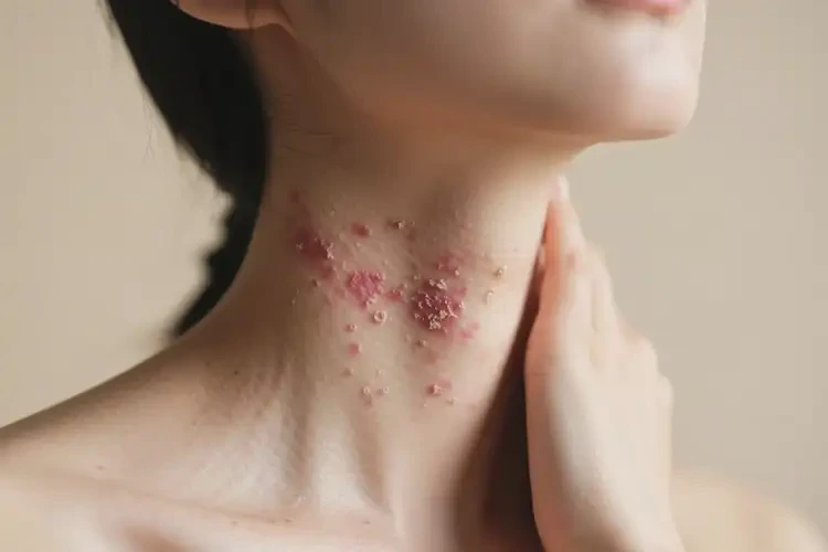 女人脖子出现湿疹可以治好吗(图3)