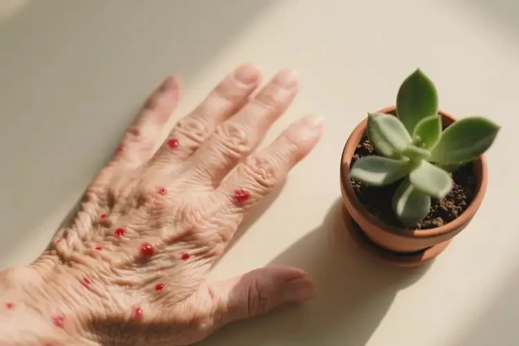 高龄老人手上偶尔起湿疹可以治好吗(图1)