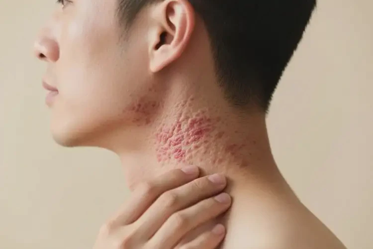 男性脖子上出湿疹可以治好吗(图3)