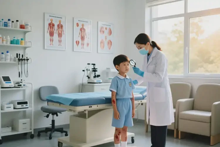 小学生全身出湿疹可以治好吗(图1)