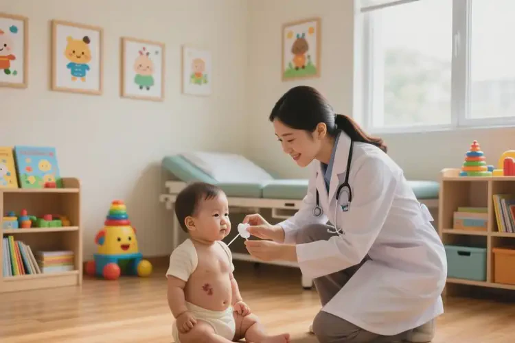 宝宝肚子起湿疹能治好吗(图4)