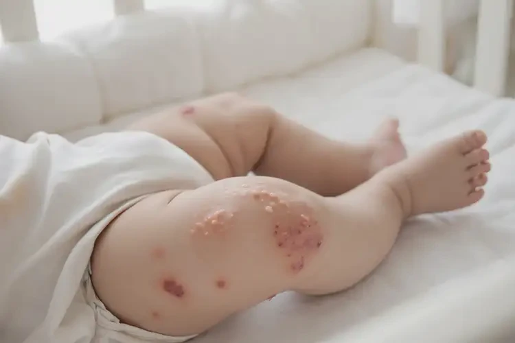 宝宝大腿上经常起湿疹不管它会自己好吗(图4)