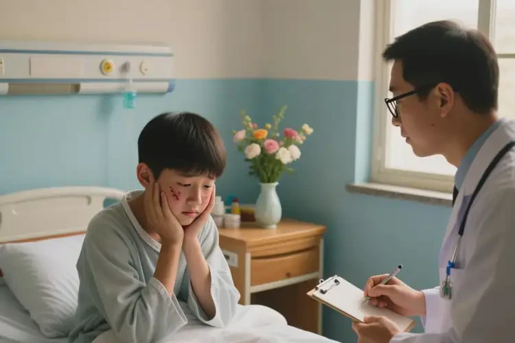 中学生脸上偶尔长湿疹可以治好吗(图2)