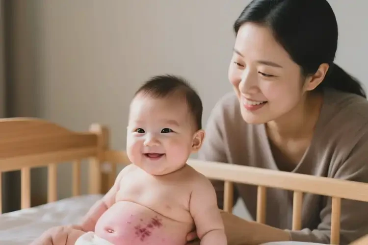 婴儿肚子经常长湿疹能治好吗(图1)