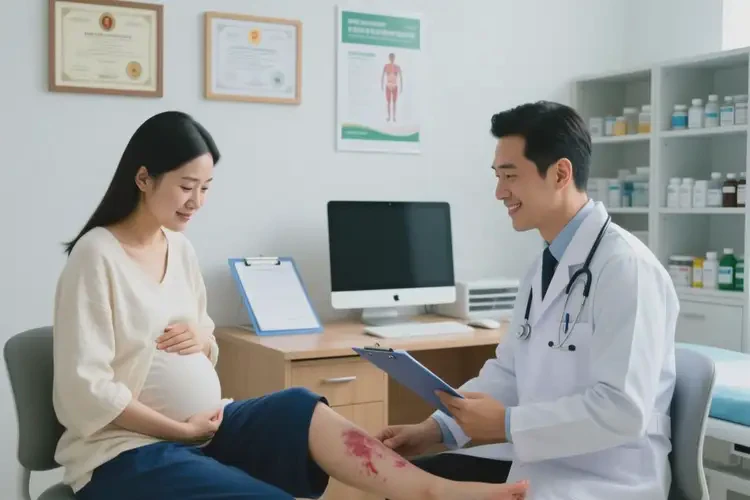 哺乳期妈妈小腿经常长湿疹可以治好吗(图1)