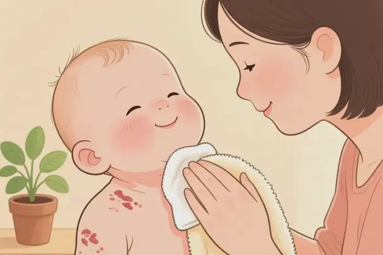 宝宝脖子经常长湿疹能治好吗(图4)