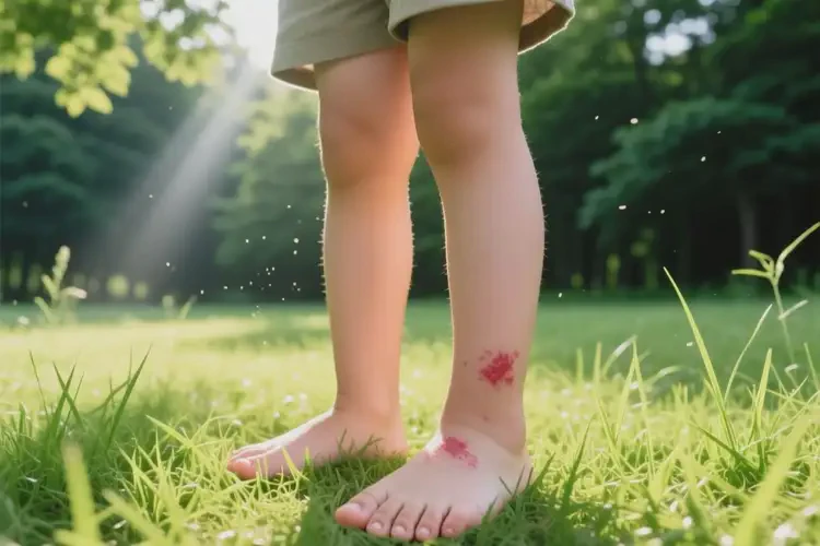 孩子脚上经常长湿疹不管它会自己自愈吗(图2)