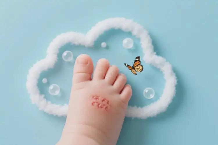 宝宝脚上偶尔起湿疹能治好吗(图2)