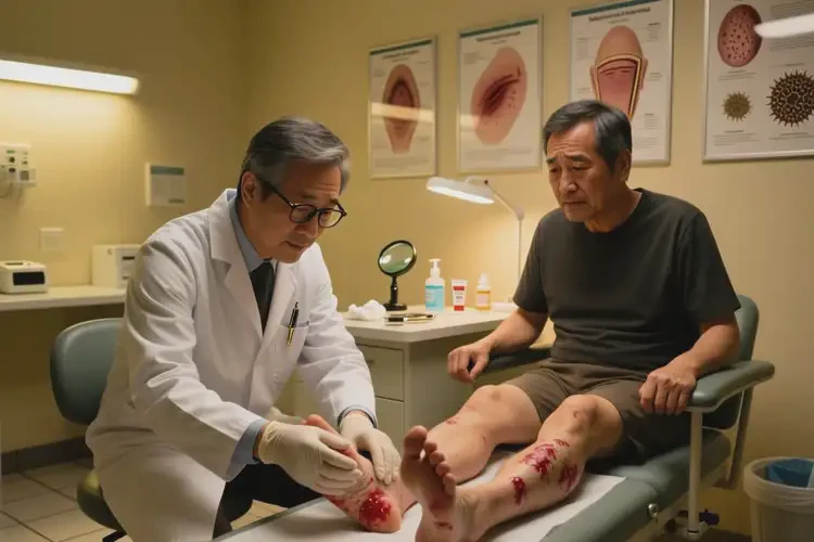 男人脚上有湿疹可以治好吗(图1)