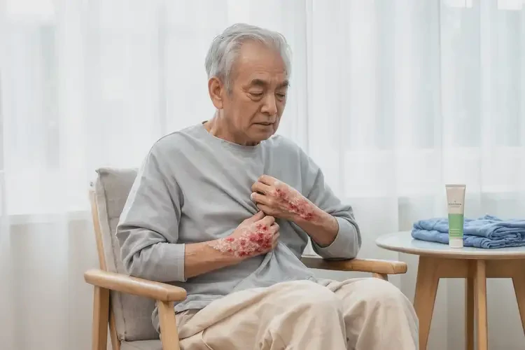 高龄老人屁股上起湿疹可以彻底自愈吗(图1)