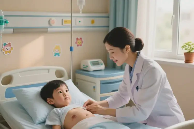 小儿肚子上出现湿疹可以治好吗(图4)