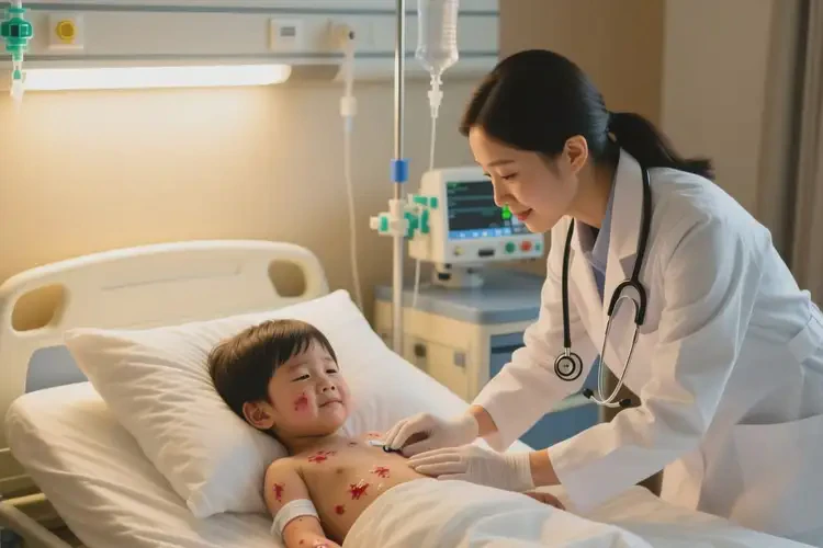 小儿全身长湿疹可以治好吗(图1)