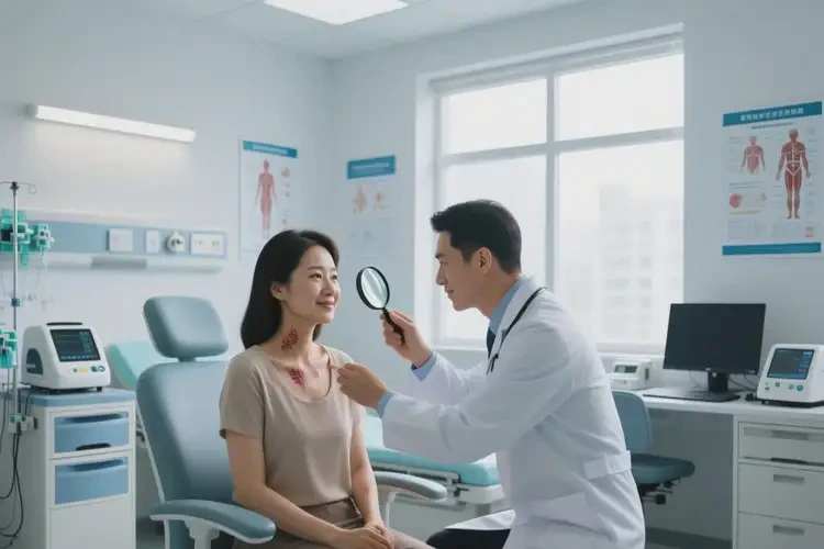 女人脖子上起湿疹可以治好吗(图3)