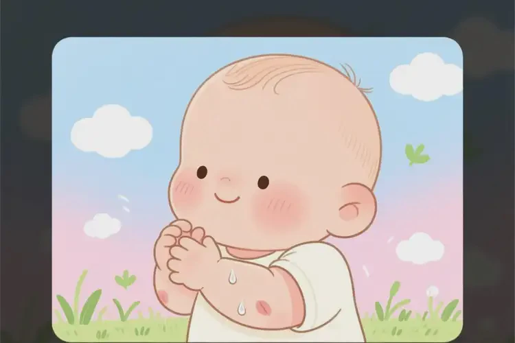 宝宝手臂出现湿疹能治好吗(图4)