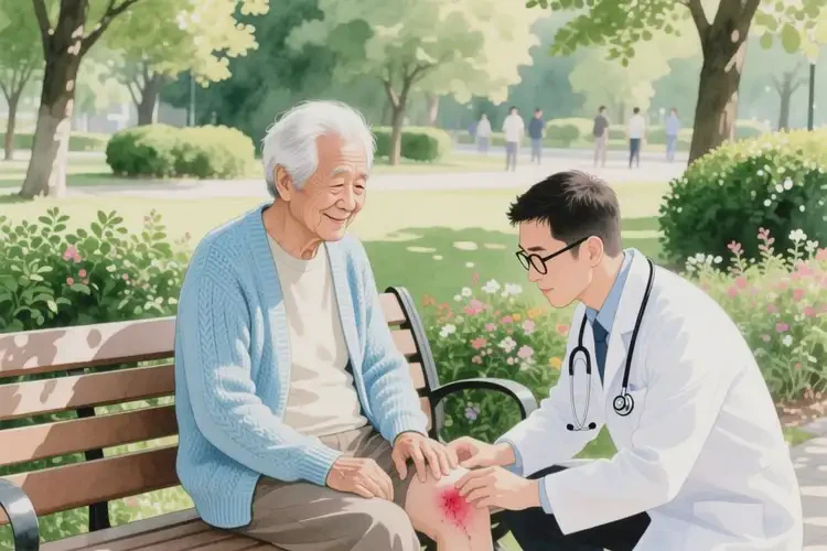 老年人大腿上出现湿疹可以治好吗(图1)