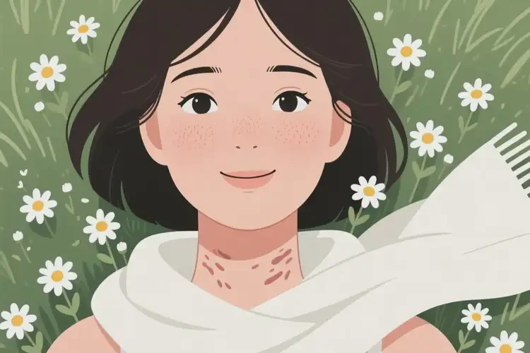 女人脖子长湿疹可以治好吗(图2)