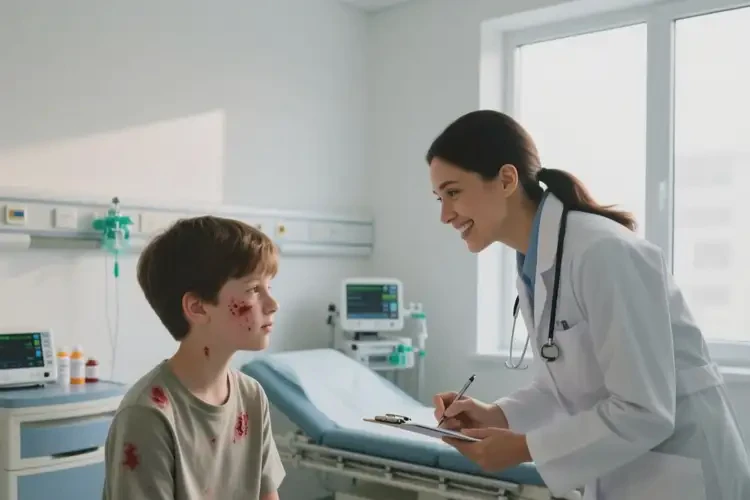 青少年面部起湿疹可以治好吗(图1)