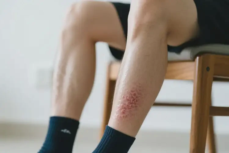 男人小腿上容易起湿疹可以治好吗(图1)