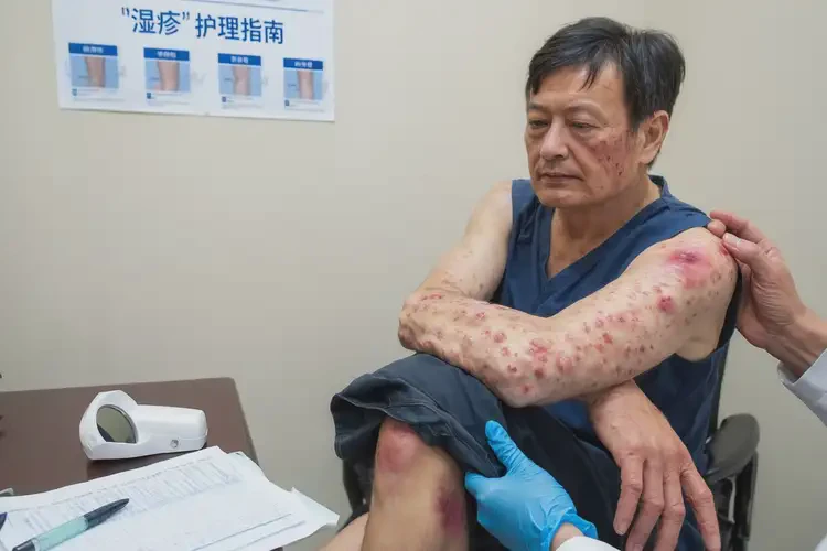 男人小腿上偶尔长湿疹可以治好吗(图4)