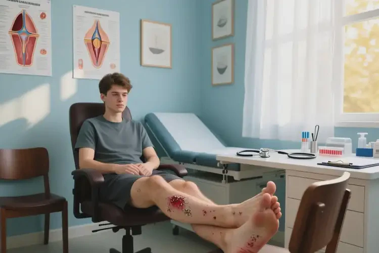 青年人脚上出湿疹可以治好吗(图1)