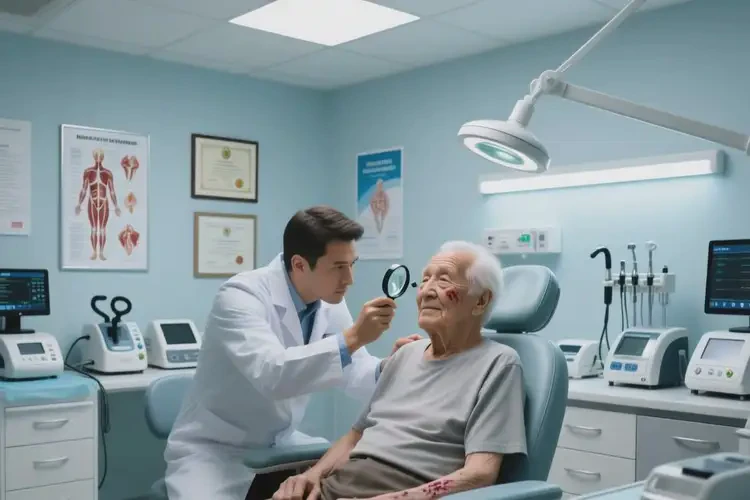 高龄老人脸上长湿疹可以治好吗(图1)