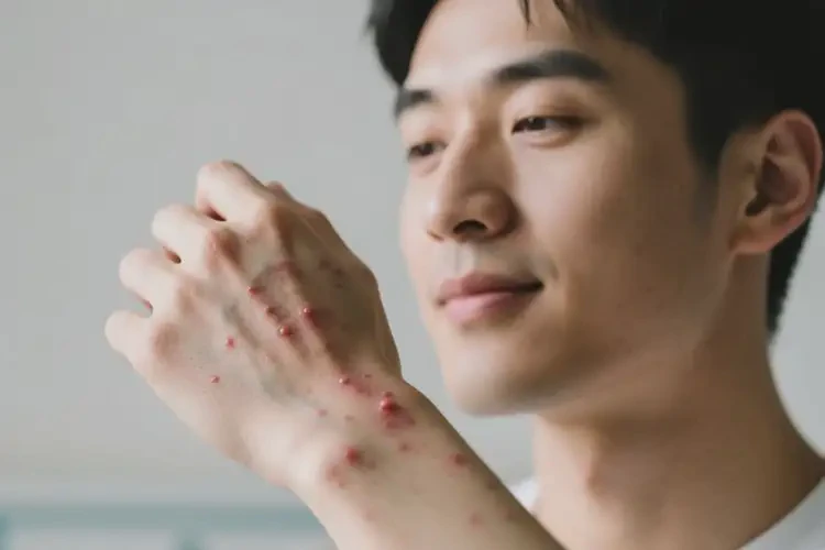 男性身上偶尔长湿疹可以治好吗(图1)