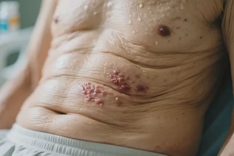 高龄老人肚子上出现湿疹可以治好吗(图1)