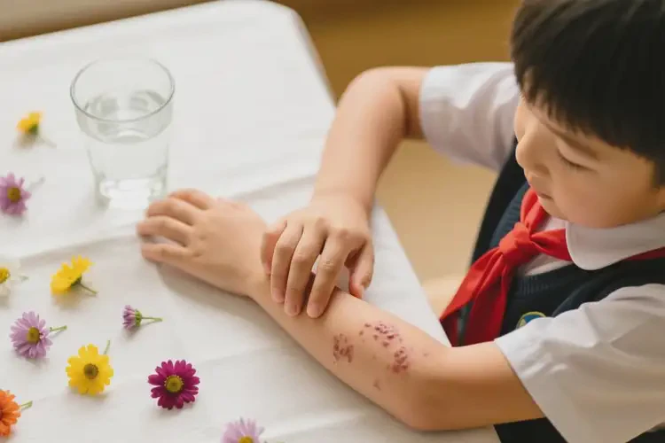 小学生手臂上容易长湿疹可以治好吗(图2)