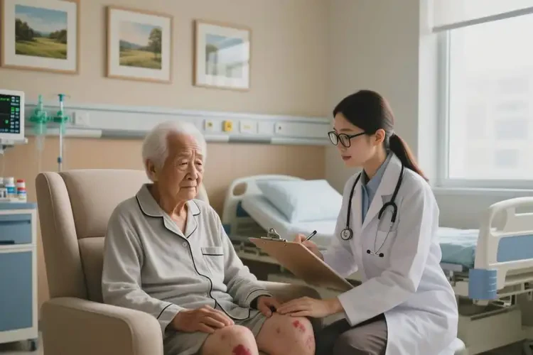 高龄老人大腿起湿疹可以治好吗(图1)