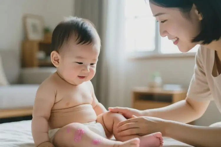 婴儿小腿偶尔长湿疹能彻底自愈吗(图3)