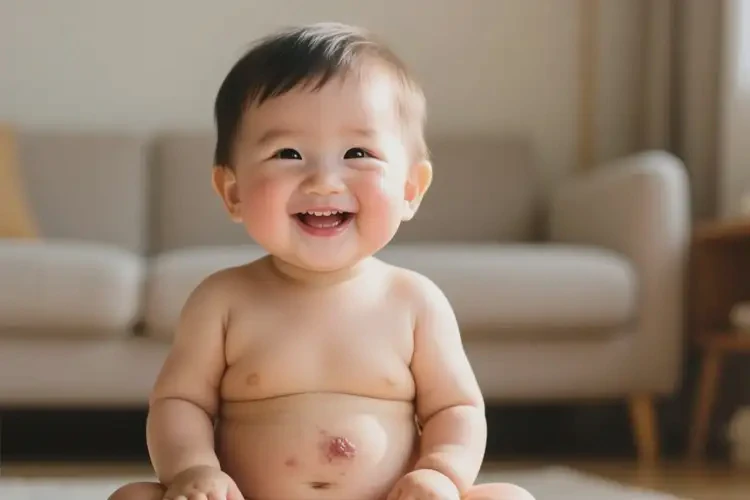 儿童肚子起湿疹不管它会自己自愈吗(图4)