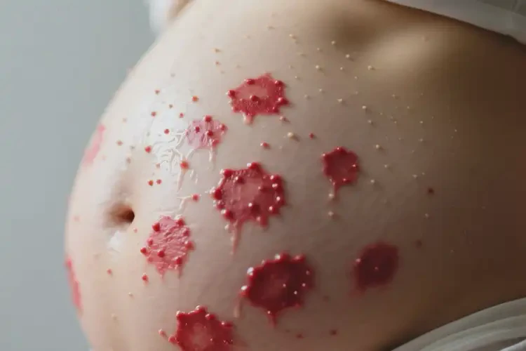 产妇肚子上经常起湿疹可不可以彻底自愈(图2)