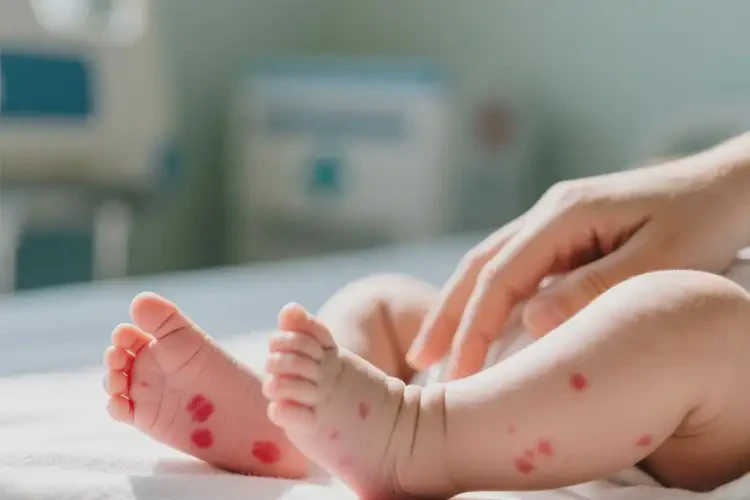 婴儿四肢偶尔长湿疹能治好吗(图2)