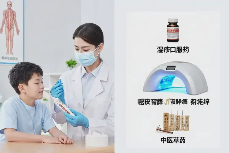 小儿脚上偶尔长湿疹可以治好吗(图1)