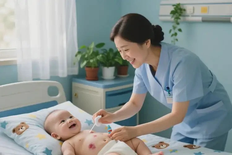 小儿肚子上出现湿疹可以治好吗(图1)