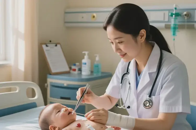 宝宝肚子偶尔起湿疹能治好吗(图1)